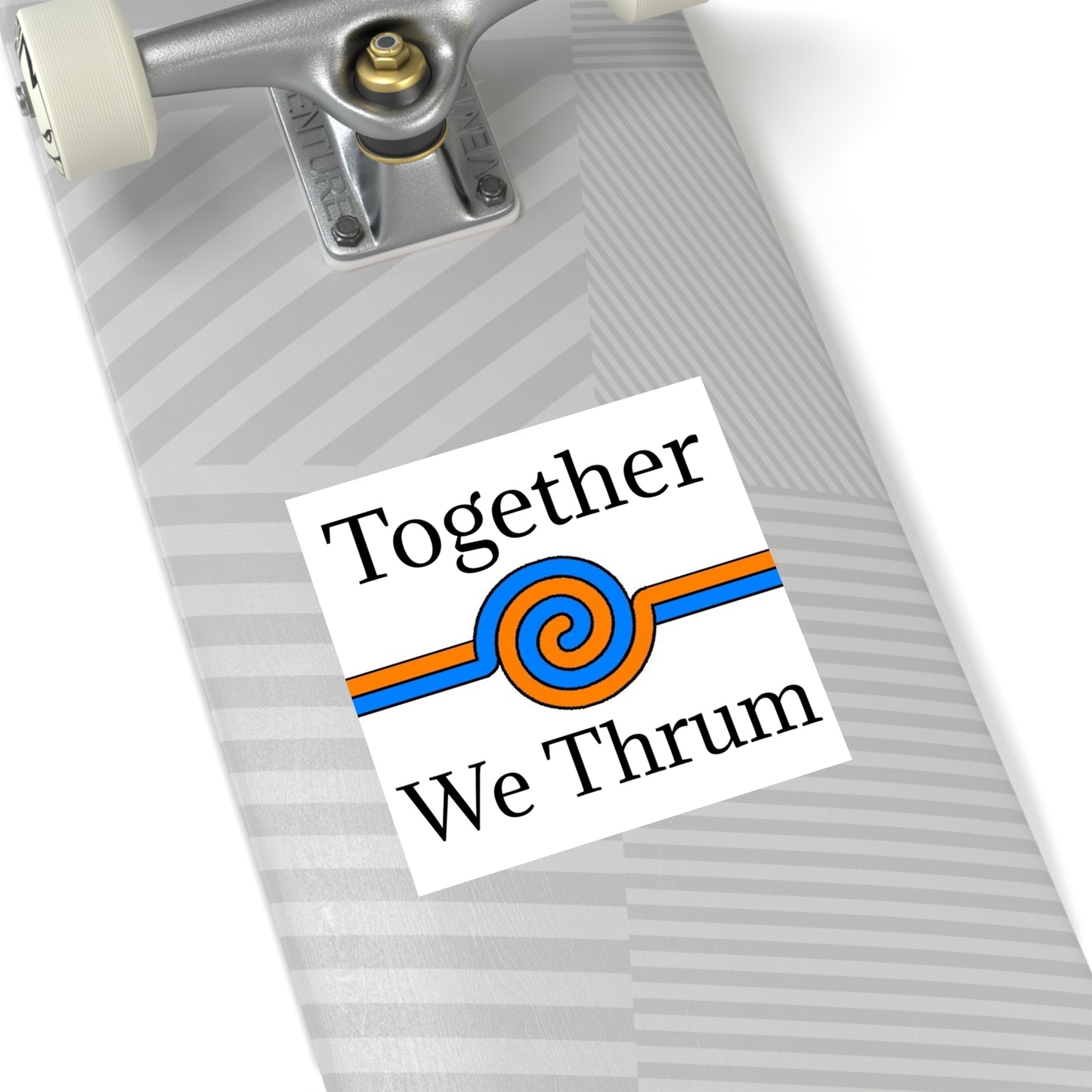 Together We Thrum Square Stickers, Indoor\Outdoor