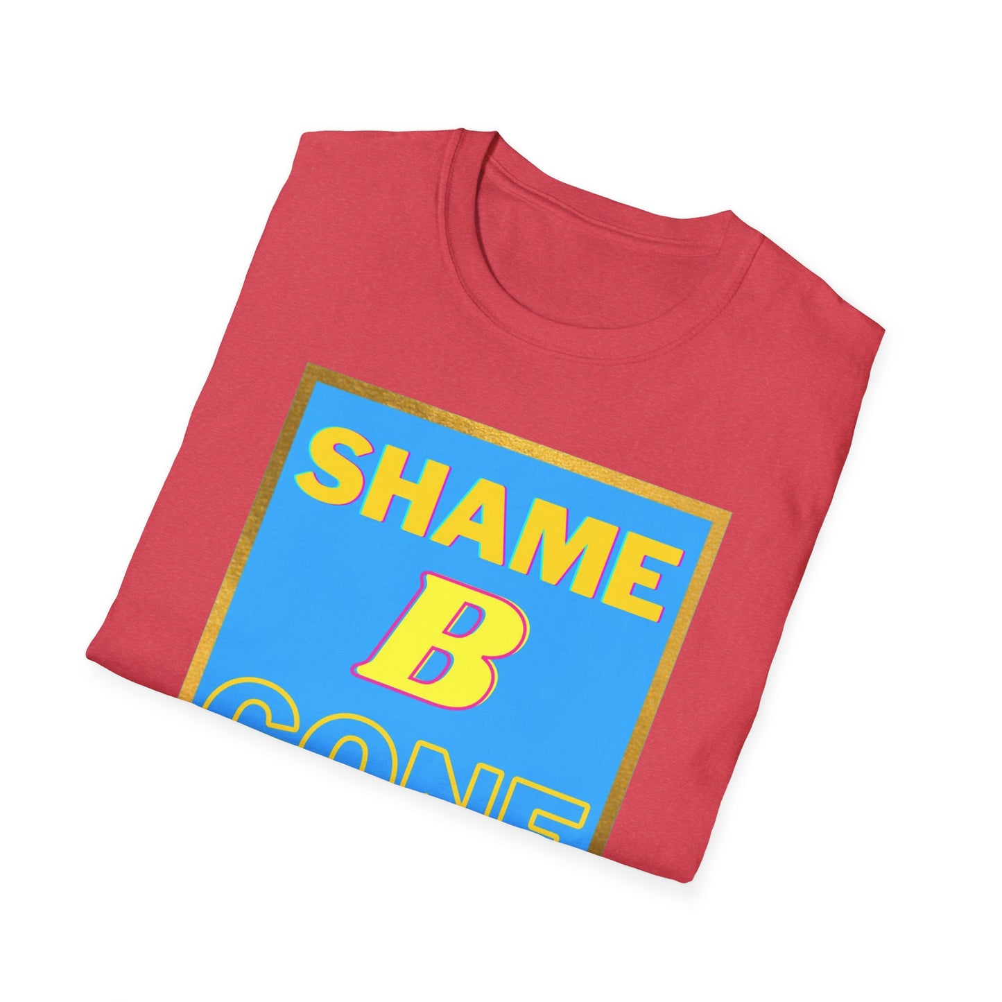 Shame B Gone T-Shirt | Retro Block Letter Graphic Tee