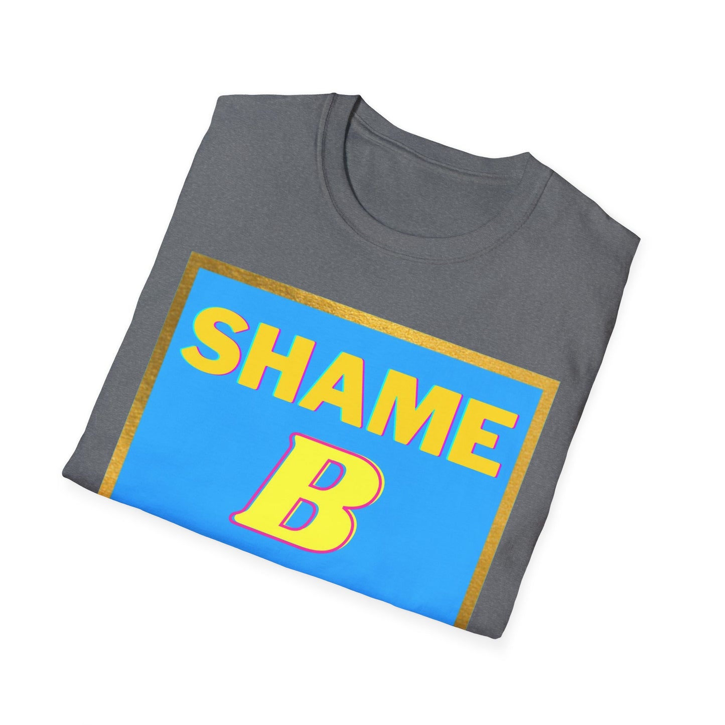 Shame B Gone T-Shirt | Retro Block Letter Graphic Tee