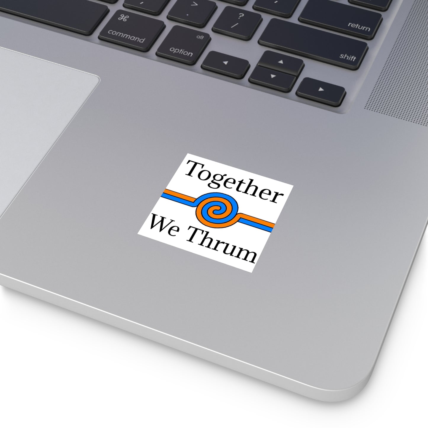 Together We Thrum Square Stickers, Indoor\Outdoor