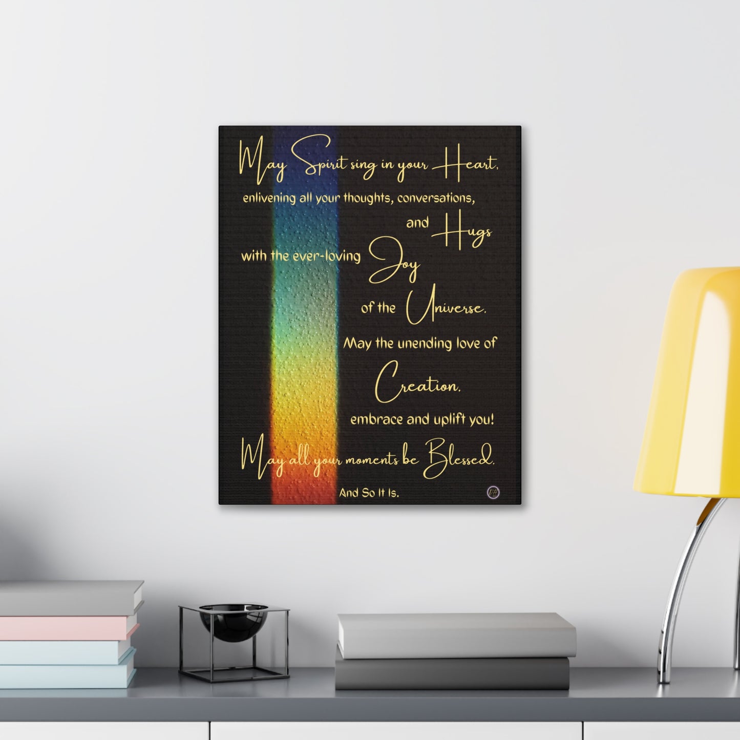 Blessed Moments Inspirational Poem Canvas