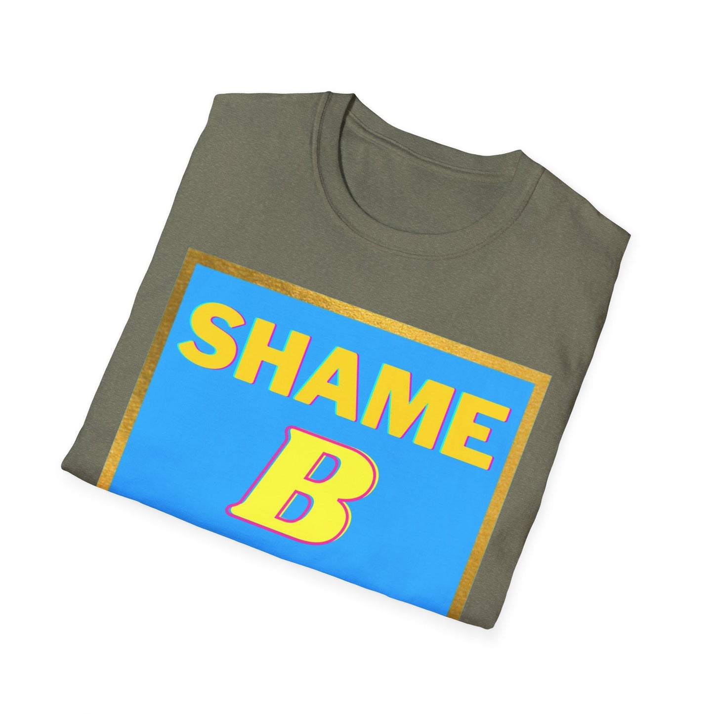 Shame B Gone T-Shirt | Retro Block Letter Graphic Tee