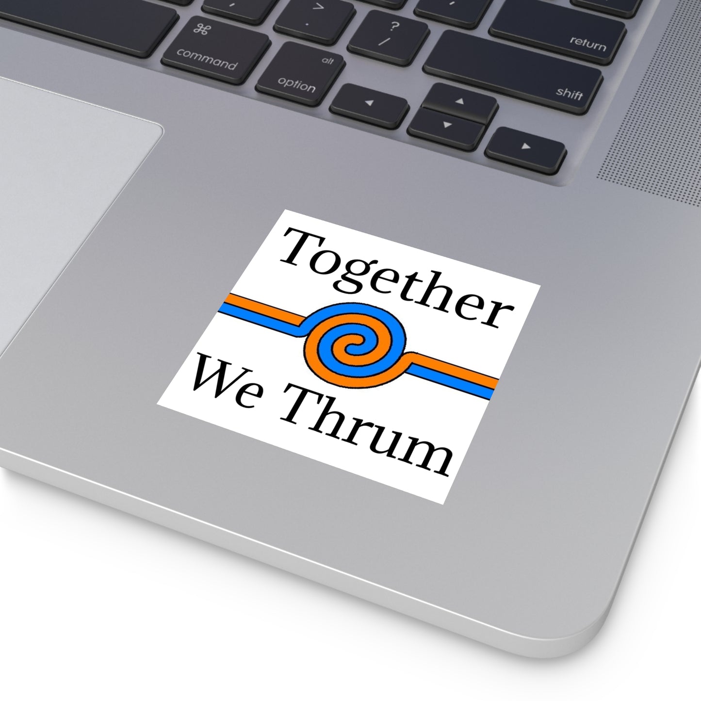 Together We Thrum Square Stickers, Indoor\Outdoor