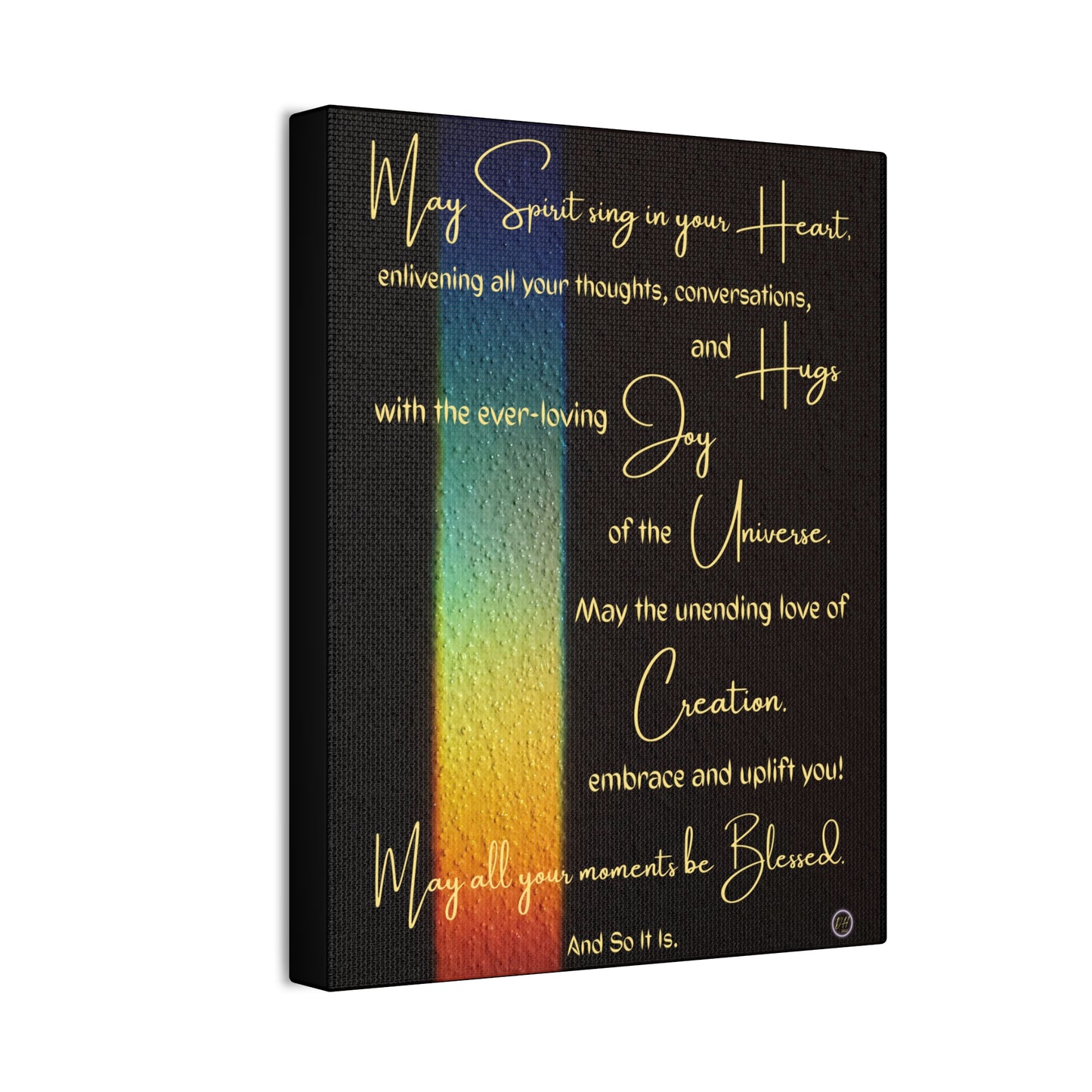 Blessed Moments Inspirational Poem Canvas