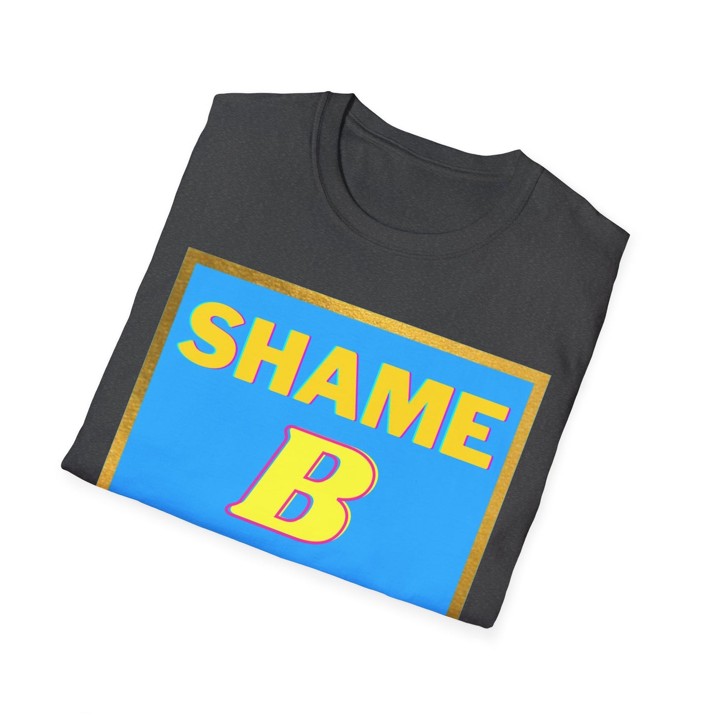 Shame B Gone T-Shirt | Retro Block Letter Graphic Tee