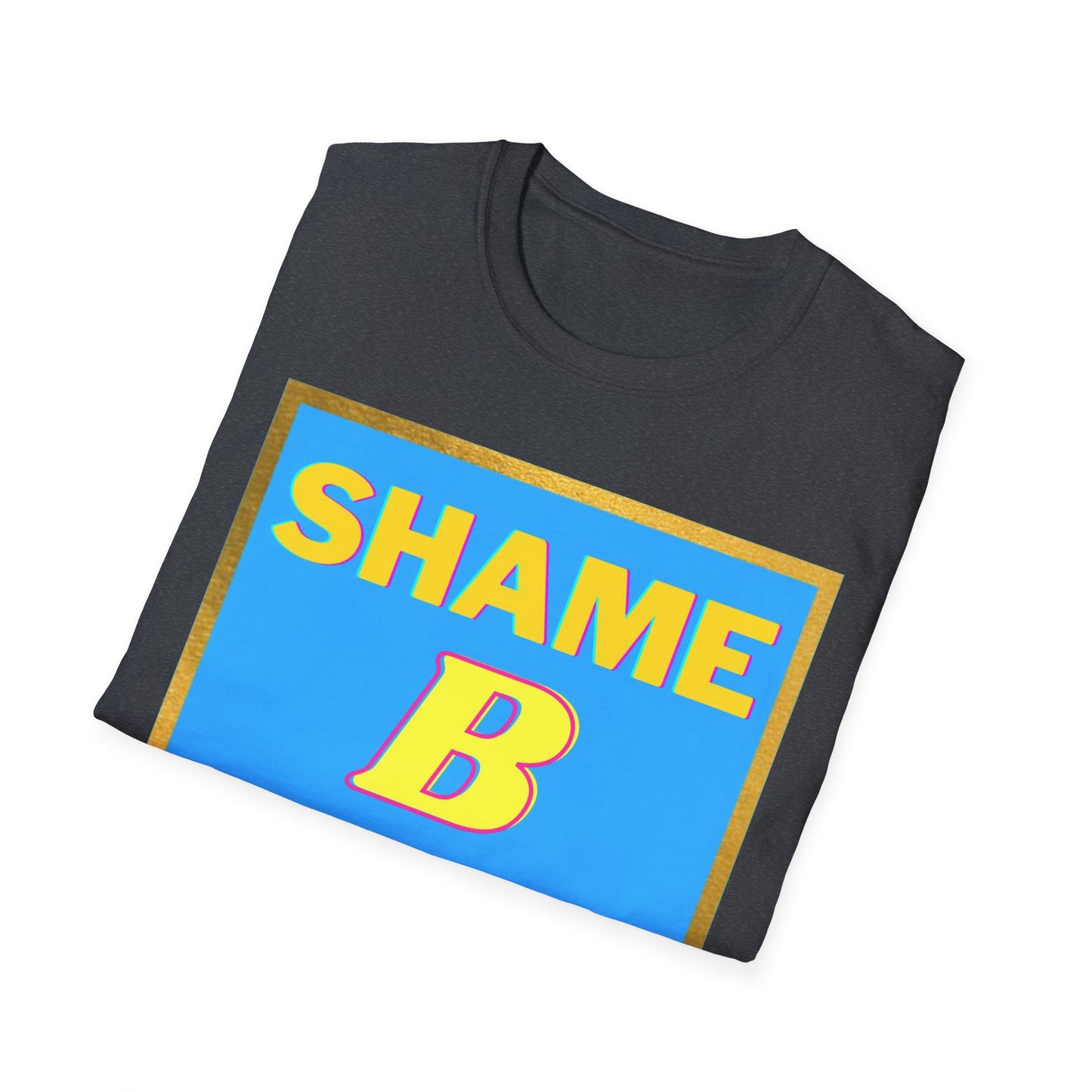 Shame B Gone T-Shirt | Retro Block Letter Graphic Tee