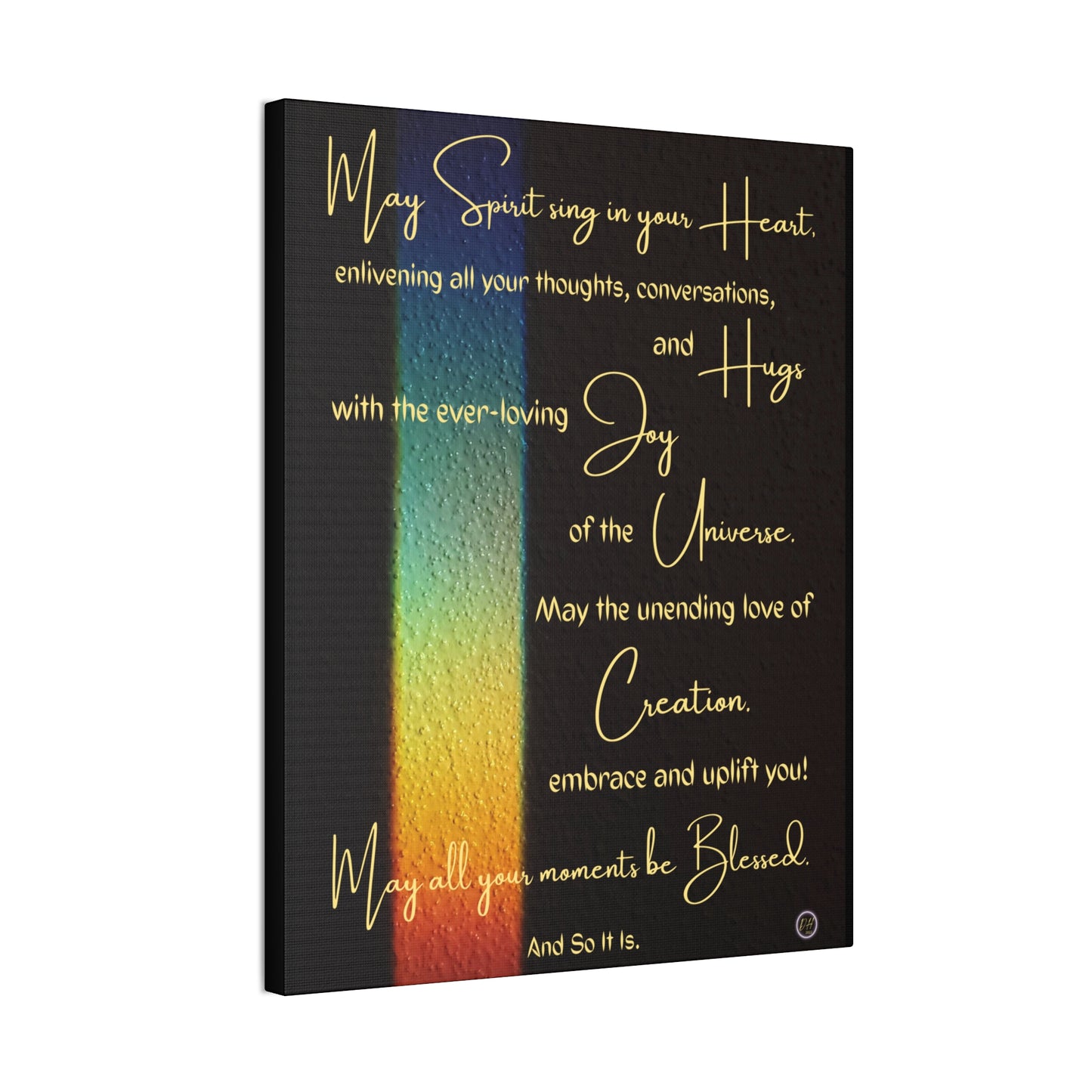 Blessed Moments Inspirational Poem Canvas