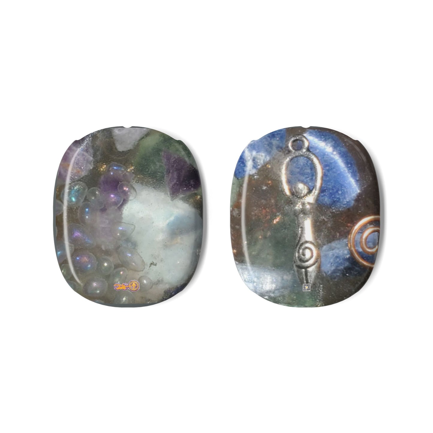 AirPods Max Shell Case —Crystal Goddess Iridescent Stones Design