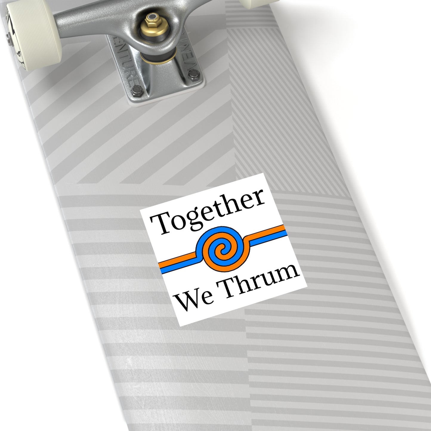 Together We Thrum Square Stickers, Indoor\Outdoor