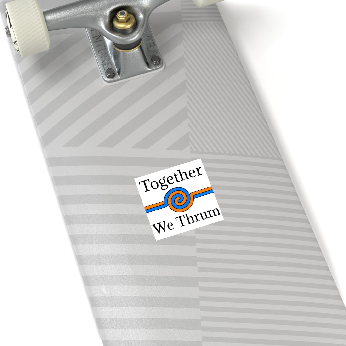 Together We Thrum Square Stickers, Indoor\Outdoor
