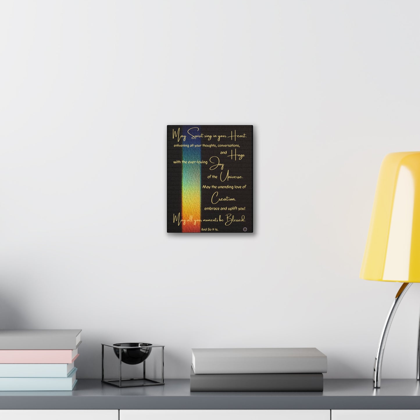 Blessed Moments Inspirational Poem Canvas