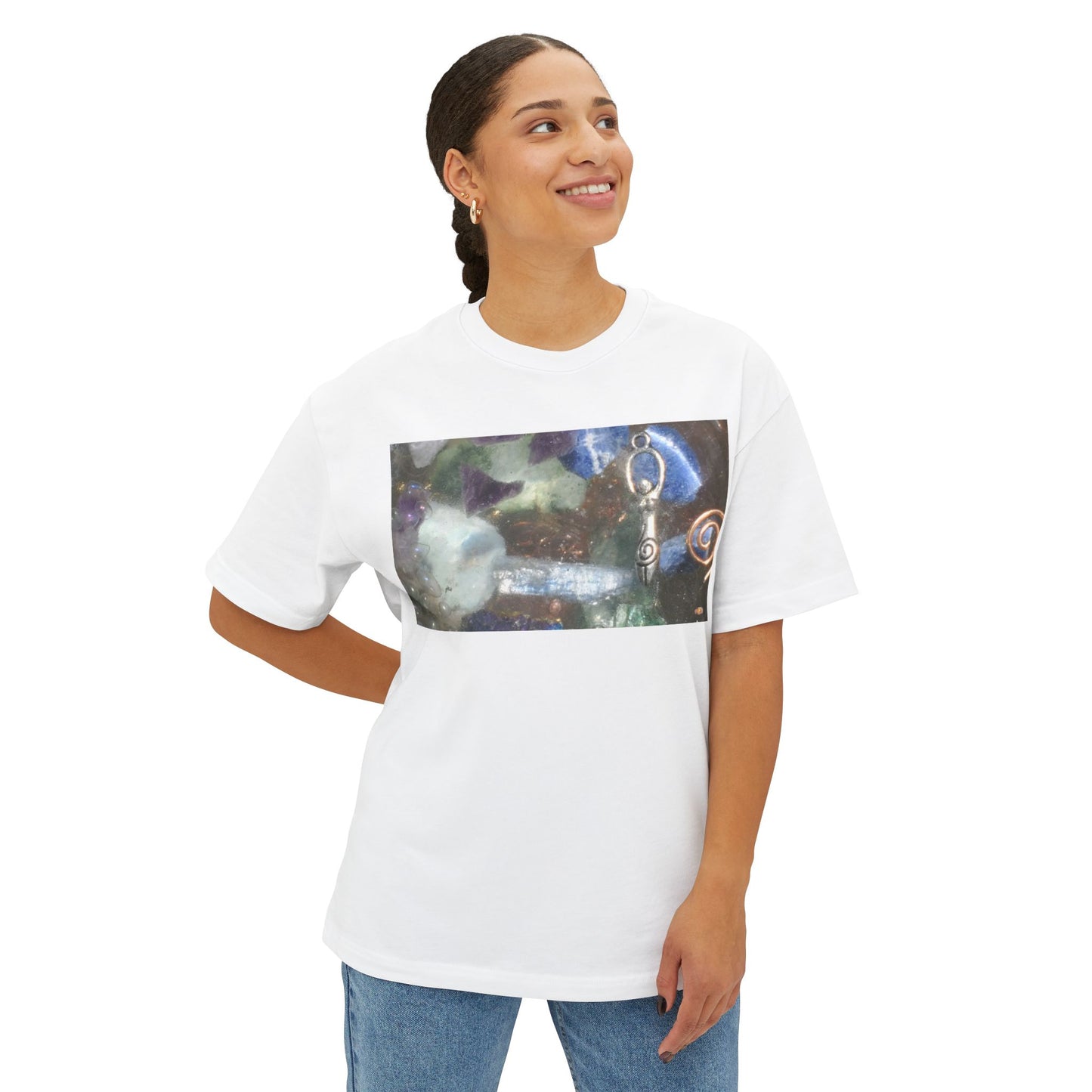 Crystal Goddess Photo Tee | Gemstone Jewelry Photography Tee